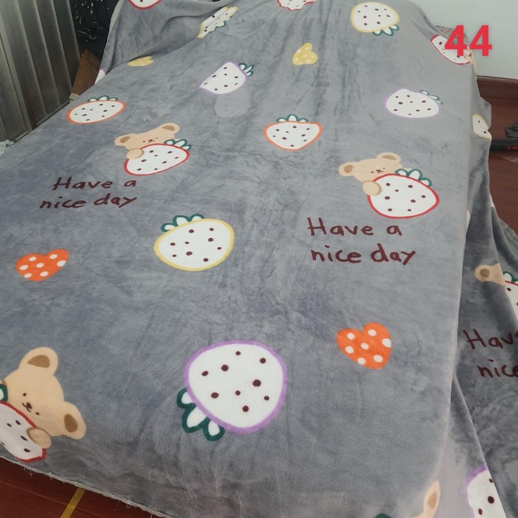 Chăn Mền Hè Tuyết Nhung thương hiệu muji Hàn Quốc Khổ Lớn 2mx2m2 Cho Bé Hoặc Người Lớn