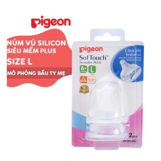 Núm Ti Pigeon Cho Bình Cổ Rộng Cao Cấp