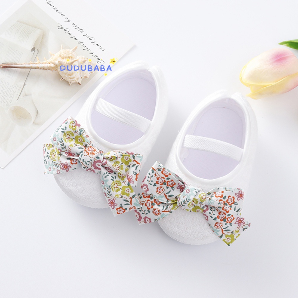 Giày Búp Bê Đính Nơ Chống Trượt Thời Trang Cho Bé Gái