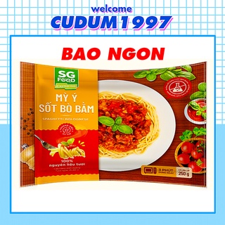  Mỳ ý sốt bò bằm sốt kem,xúc xích kiểu xông khói udon ramen...SGfood 250g spaghetti bao ngon  Hỏa Tốc ĐàNẵng  