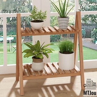 Kệ gỗ chữ A đặt chậu cây - MTJou