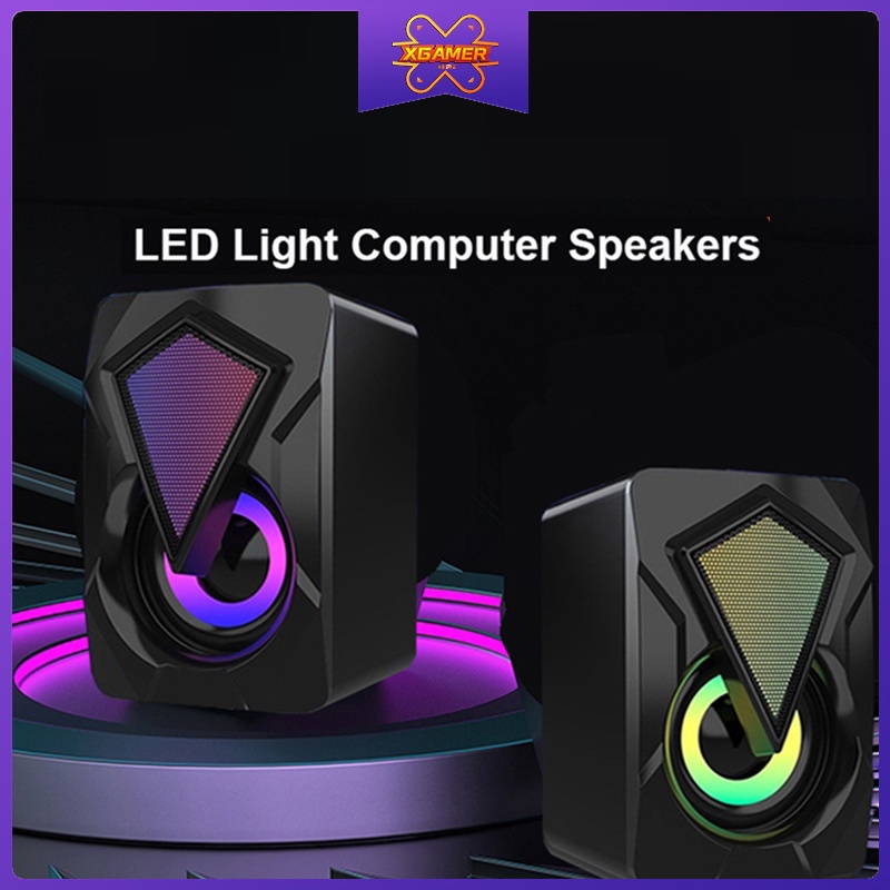 Loa Usb X2 D1 Có Đèn Led Rgb Cho Máy Tính / Điện Thoại