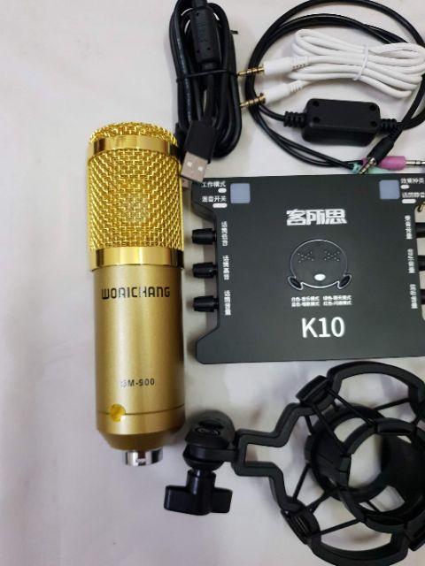 COMBO THU ÂM LIVESTREAM MÍC BM 900 WOAICHANG ,XOX K10,MA2 TẶNG KÈM TAI NGHE AKG BH 6 THÁNG ĐỔI MỚI