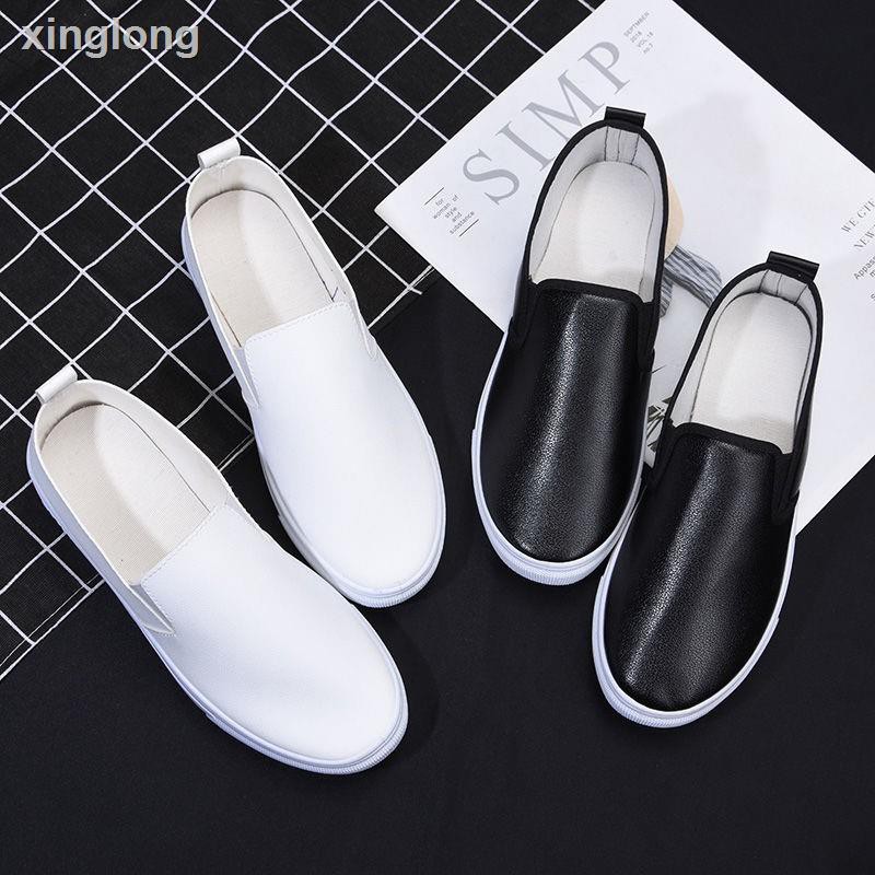 ▽✳✴Giày Lười Da Đế Bằng Chống Trượt Không Thấm Nước Phong Cách Hàn Quốc Cho Nữ | BigBuy360 - bigbuy360.vn