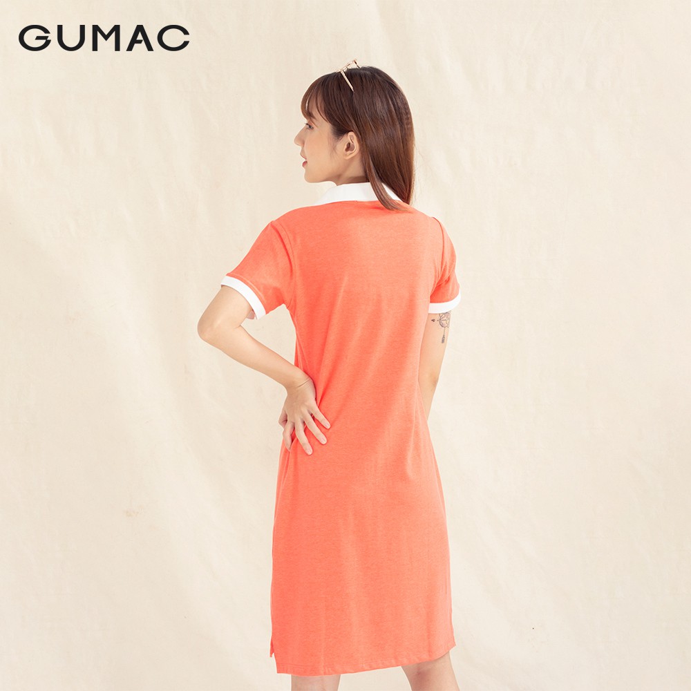 [Mã WAGU12 giảm 20% tối đa 50k đơn 150k] Đầm polo nẹp xẻ V DA1008 GUMAC | BigBuy360 - bigbuy360.vn