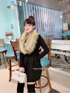 Dạ gilê cổ lông