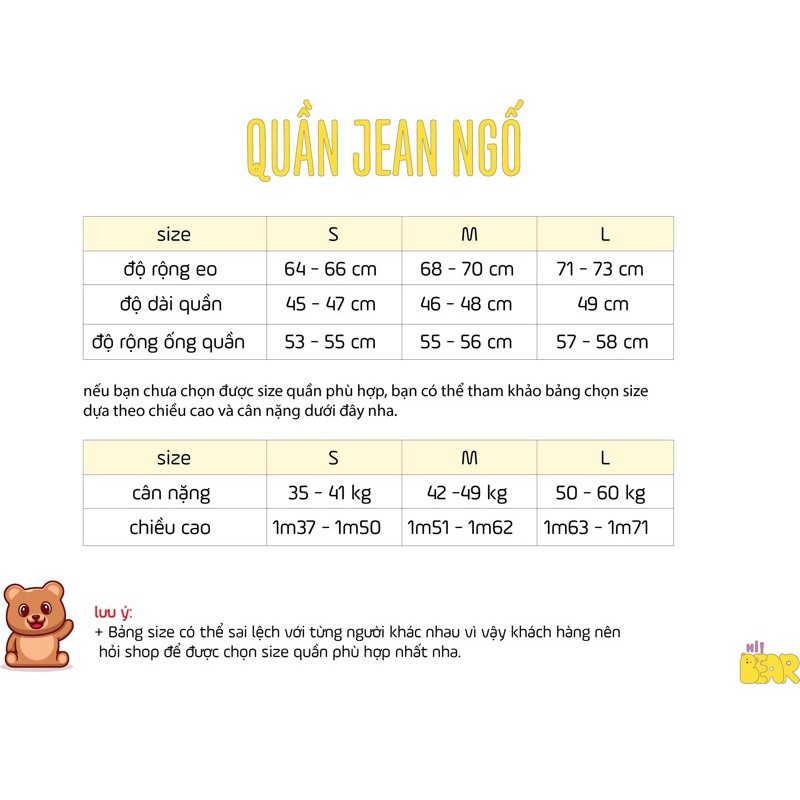 [ TIỀN NÀO CỦA ĐẤY ] QUẦN JEAN NGỐ KIỂU TÚI LỆCH CHẤT VẢI MÁT, FỎM ĐẸP ( có sẵn )