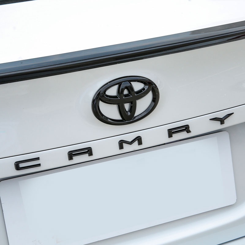 Miếng Dán Hình Chữ Cái 3D Bằng ABS Trang Trí Đuôi Xe Hơi Toyota Camry Logo Corolla Rav4 Yaris Hilux Prius