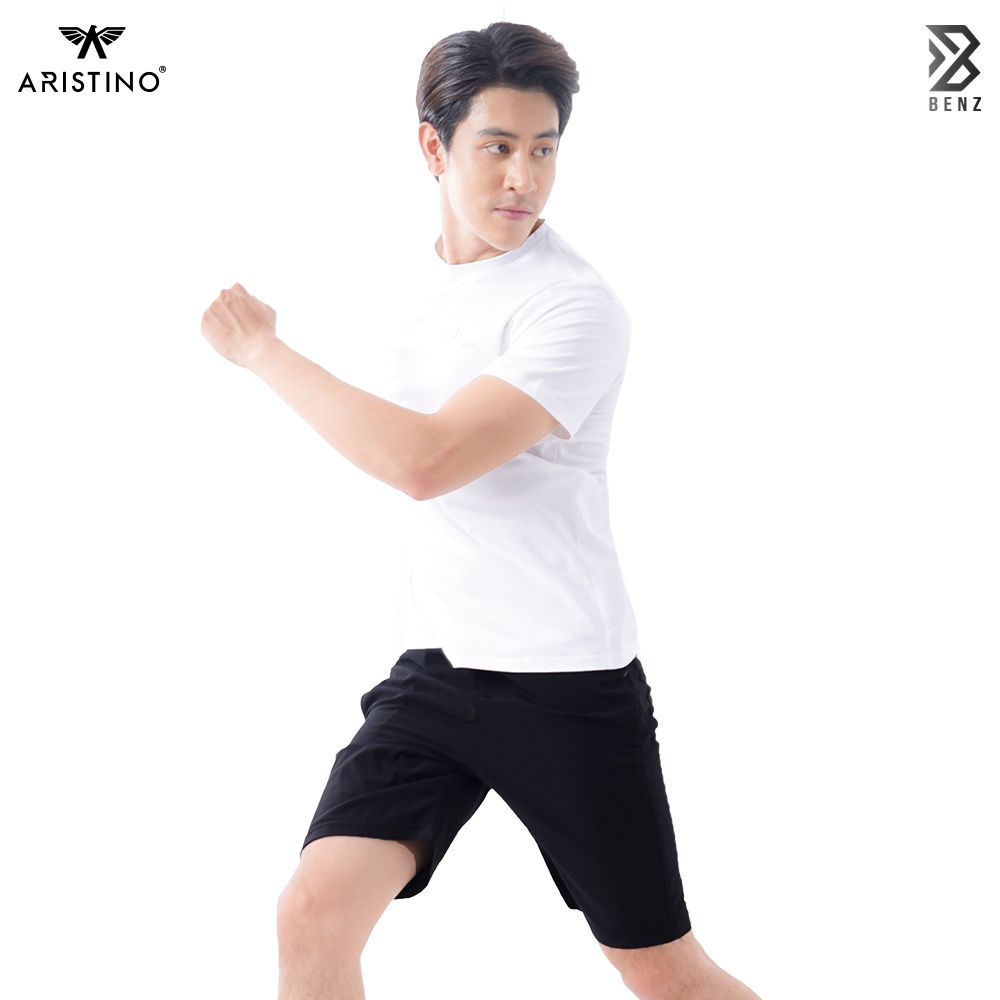 Áo thun nam trắng tay lỡ unisex cổ tròn form rộng cao cấp Aristino vải cotton thoáng mát Benzmen - AC22 | BigBuy360 - bigbuy360.vn