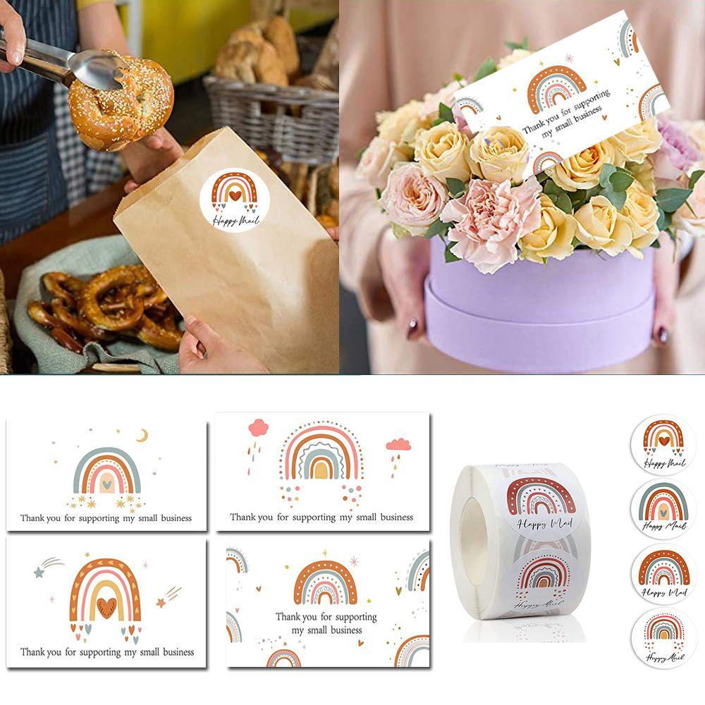 Lakamier Nhãn Dán Thank You Bằng Giấy Dùng Trang Trí Túi Kẹo Hỗ Trợ Thiệp Cảm Ơn Lễ Tạ Ơn