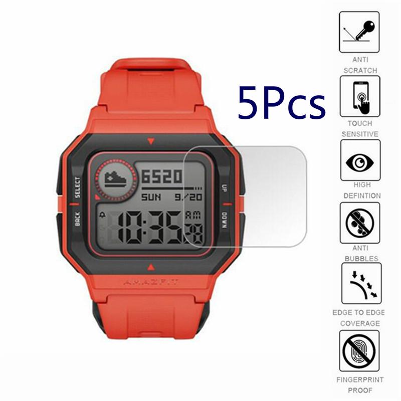 Set 5 Kính Cường Lực Toàn Màn Hình Dùng Cho Amazfit Neo