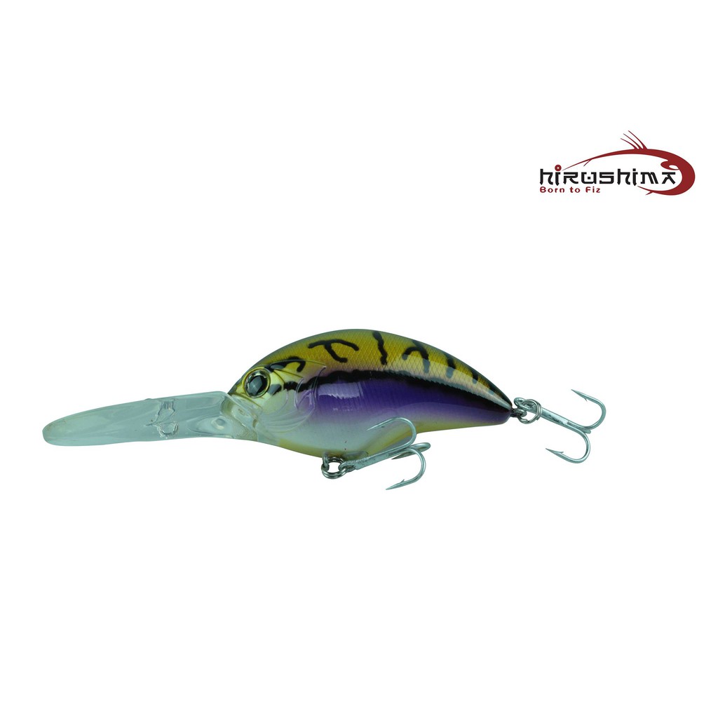 Mồi câu cá mú, tráp biển ở Kè ghềnh Crankbait HT60D Hirushima