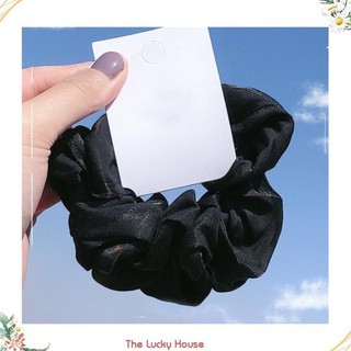 Dây buộc tóc Scrunchies lụa bóng sang mịn HD46