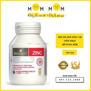 [Chuẩn Úc] Kẽm ZinC Bio Island Viên Nhai Cho Bé Từ 1 Tuổi | Mom Mom Vn