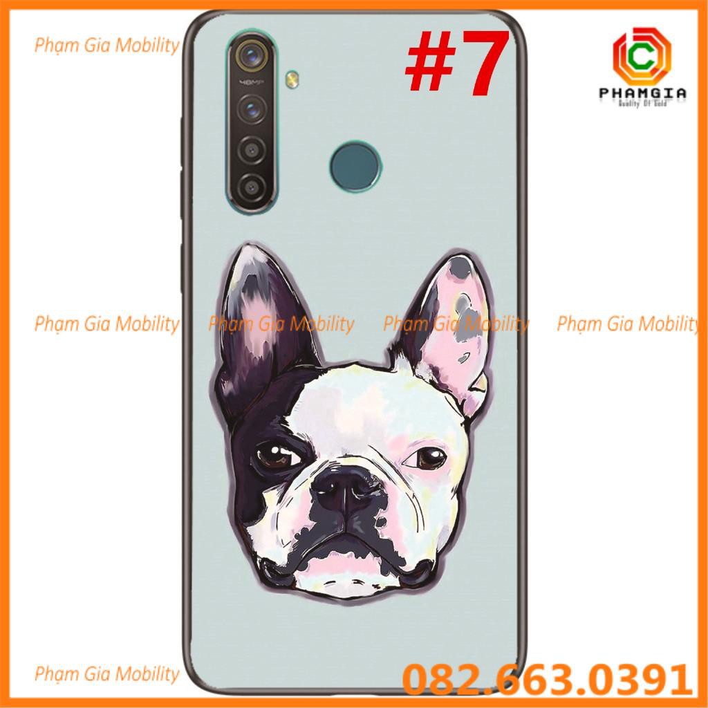 Ốp lưng hình tráng gương bóng đẹp thú cưng, chó mèo Realme 5i / Realme 5S / Realme 5 Pro / Realme Q/ Realme C3