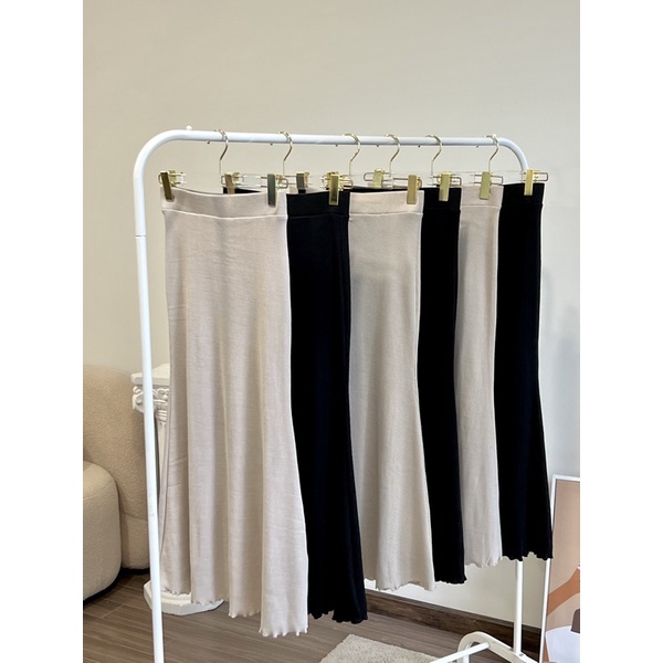 chân váy thun dài