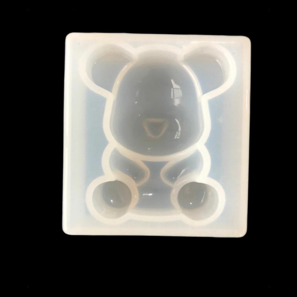 Khuôn Silicon Làm Móc Khóa Hình Gấu Thời Trang