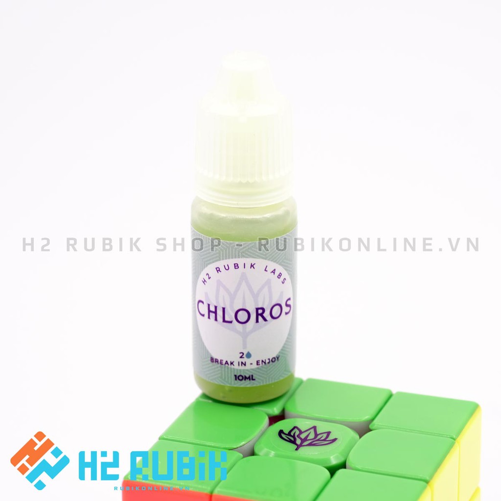 Dầu bôi trơn rubik cao cấp Chloros - H2 Rubik Labs dầu bôi trơn rubik chiết xuất lô hội từ thiên nhiên an toàn cao cấp