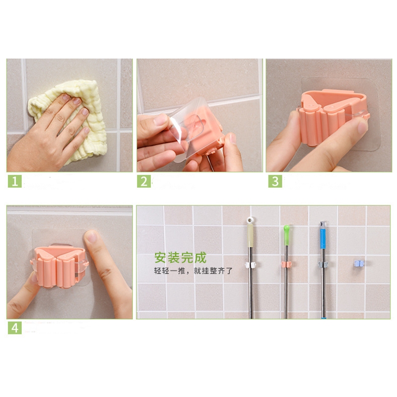 Giá Đỡ Cây Lau Nhà/Cây Lau Nhà Gắn Tường Không Cần Đục Lỗ Cho Nhà Tắm