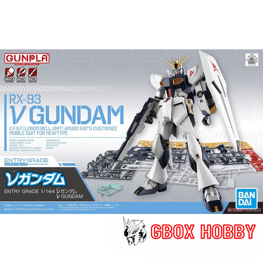 Gundam EG RX-93 NU Bandai 1/144 Entry Grade Mô hình nhựa lắp ráp