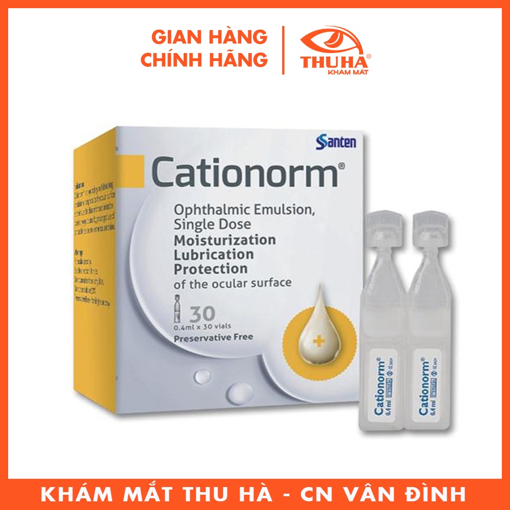 Nhũ tương nhỏ mắt, ống đơn liều CATIONORM® Pháp