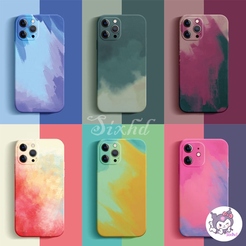 Ốp lưng Oppo Color Mojito cạnh vuông Oppo Reno 5 Pro 4se 3 A92S A92 A91 A72 A52 A31 2020