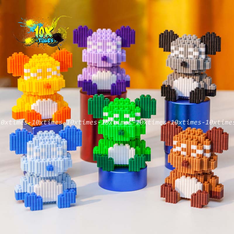 Mô hình bearbrick 12 cm họa tiết hoa quả tặng bạn trai bạn gái 10xtimes