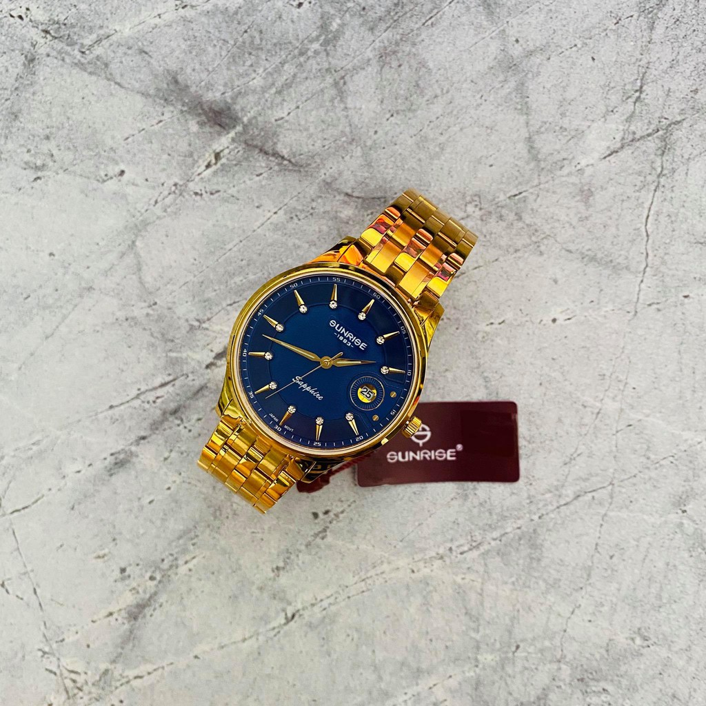 Đồng hồ Sunrise Nam chính hãng Nhật Bản DM.1222.SA.G.X - kính saphire chống trầy - b