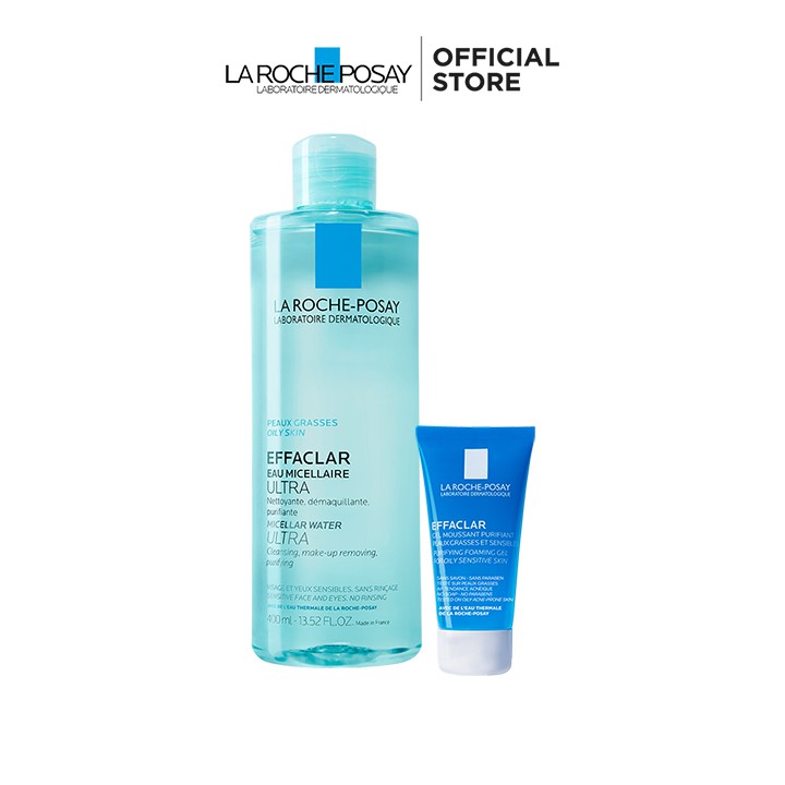 Nước làm sạch sâu và tẩy trang cho da dầu nhạy cảm Micellar Water Ultra Oily Skin 400ml Tặng Gel rửa mặt làm sạch cho da | BigBuy360 - bigbuy360.vn