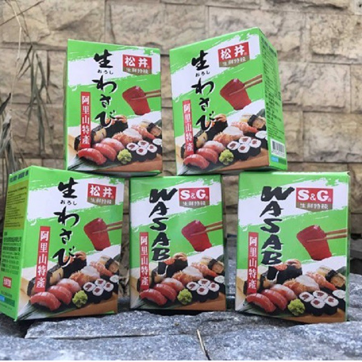 Mù tạt Wasabi S&G hộp 10 gói (10 gr/1 gói)