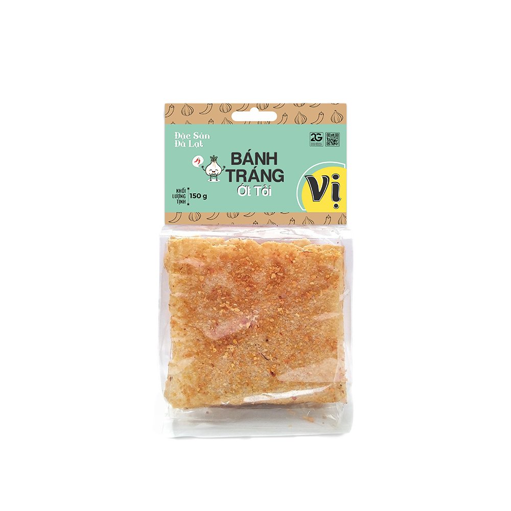 Bánh Tráng Tỏi Ớt Vị - Túi 150g