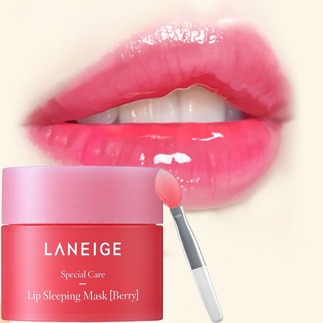 Mặt nạ môi Laneige Lip Sleeping Mask 3g dưỡng ẩm, cung cấp vitamin giúp môi hồng hào, căng mọng, hết thâm, khô nứt nẻ