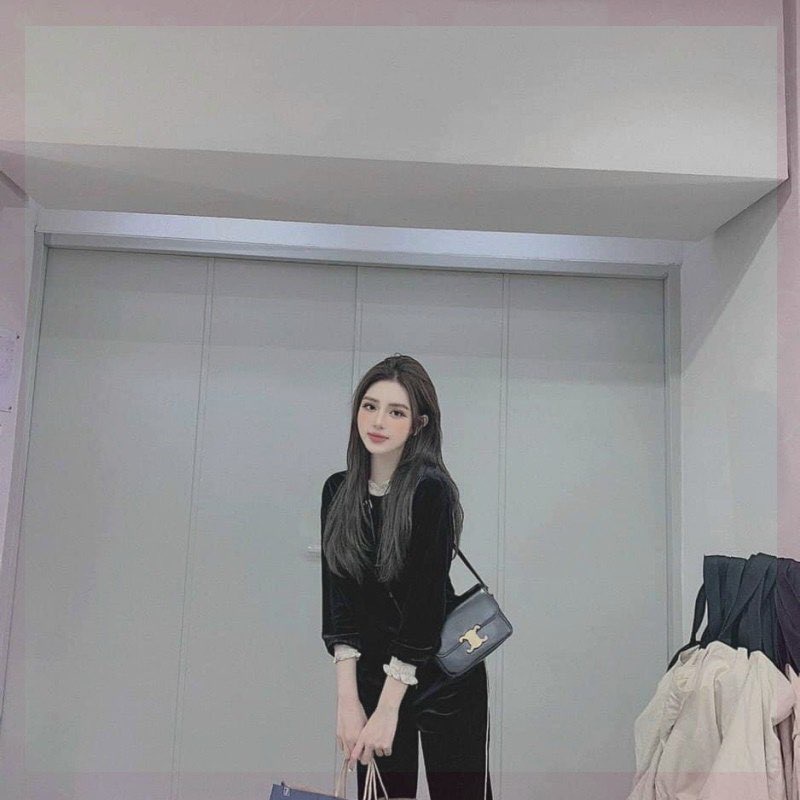 Túi xách khóa chữ X size 20cm da mềm , Túi Clin siêu đẹp siêu sang chảnh