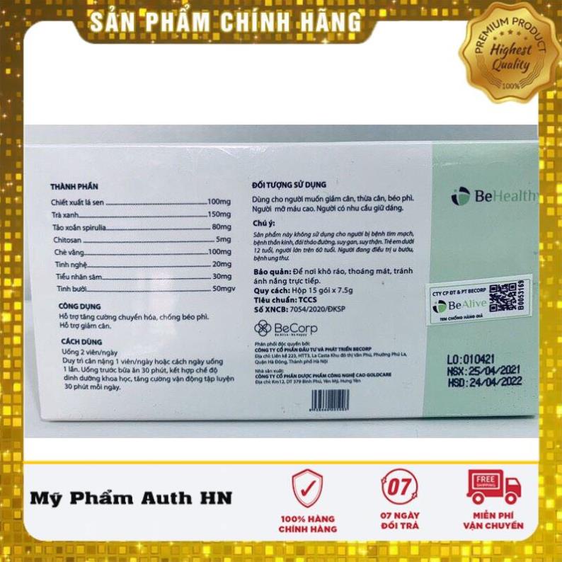 Trà giảm cân SLIM BE của BEALIVE giúp giảm 2 đến 3 kí sau 15 ngày