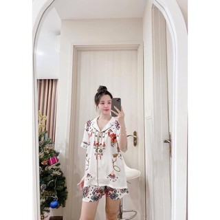 PIJAMA CỘC ĐÙI MCQUEEN  ĐÔI LẠC ĐÀ CAO CẤP