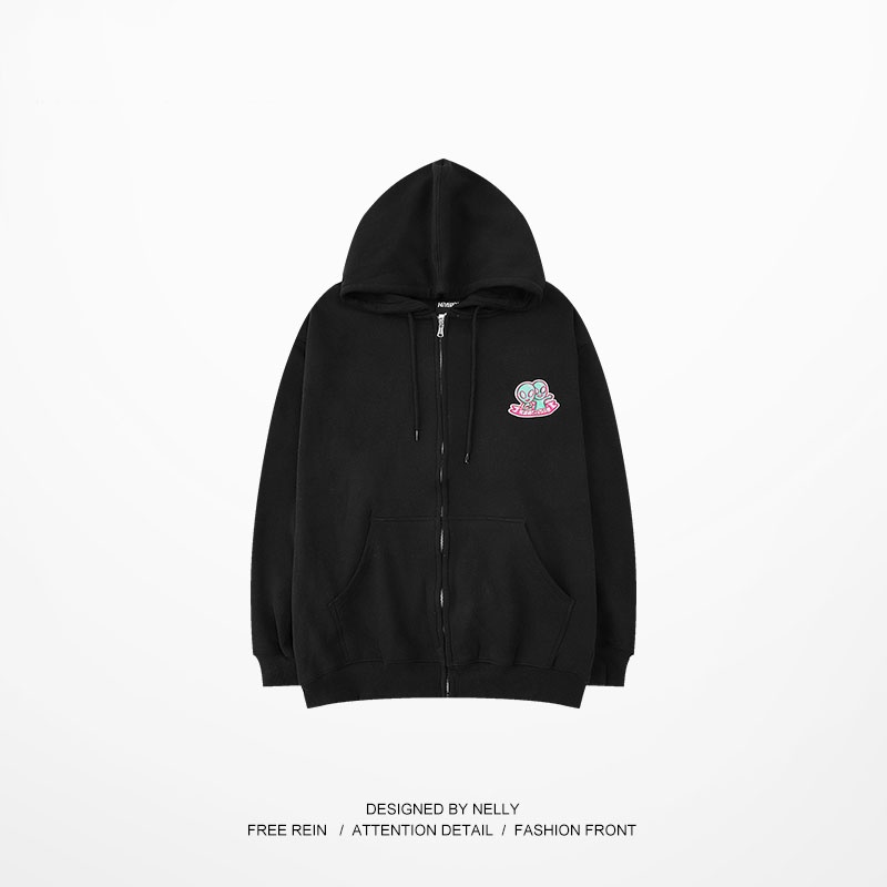 [NY0068] Áo khoác nỉ Nelly lót lông mềm in hình "UFO" áo nỉ (NELLY) | BigBuy360 - bigbuy360.vn