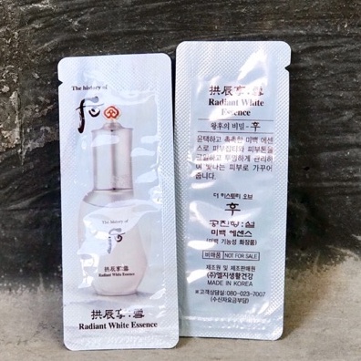 10 gói date 2026 - Tinh dầu sáng da Đông Y Whoo Radiant Whitening Essence