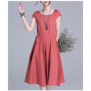 ĐẦM XÒE THẮT EO XẾP LY VAI - DX119