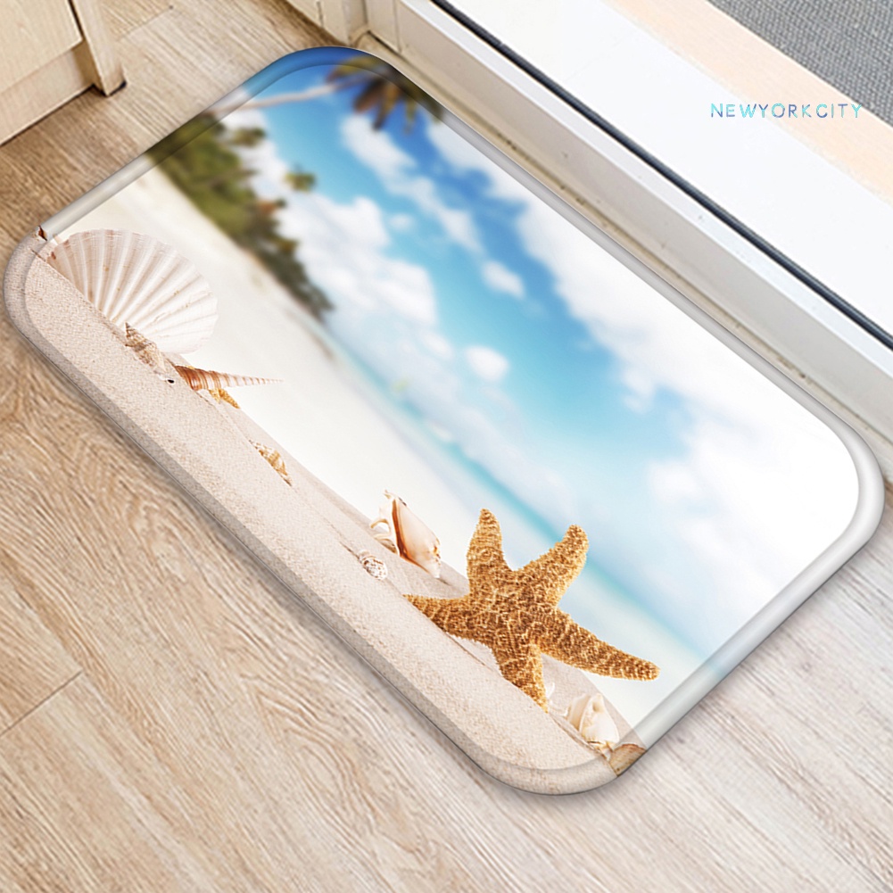 Thảm Lót Cửa Ra Vào / Cửa Ra Vào Chống Trượt Hình Sao Biển Kích Thước 40x60cm