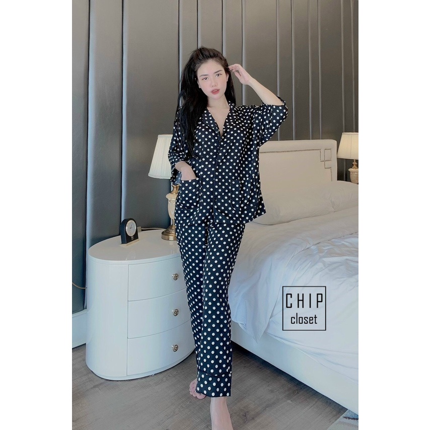 Bộ Ngủ Pijama Tay Lỡ Quần Dài - Bộ Mặc Nhà Chất Kate Thái Mềm Họa Tiết Hoạt Hình Siêu Xinh - KT002 | BigBuy360 - bigbuy360.vn