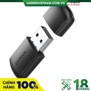 Usb thu wifi băng tần kép ac 2.4g/5g tốc độ 650mbps ugreen 20204 cao cấp