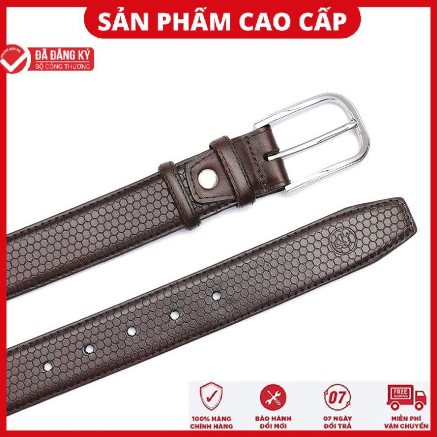 Thắt Lưng Nam Da Bò 4U Vân Lục Giác Ấn Tượng T229T37