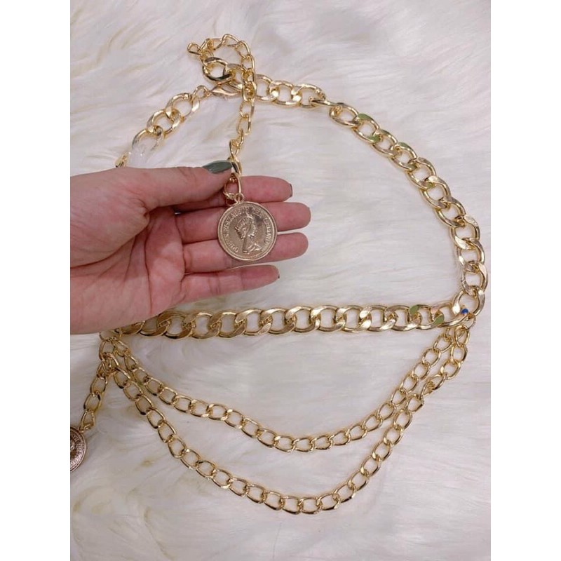 phụ kiện thời trang nữ:đai váy dạng xích