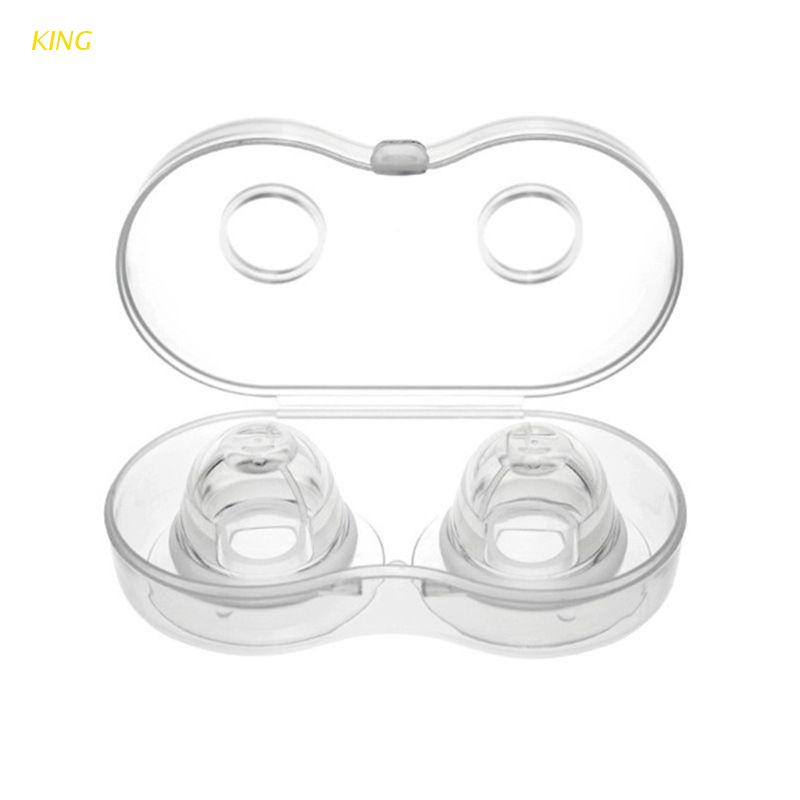 1 cặp dụng cụ chỉnh núm vú giả bằng silicone không gây đau tiện dụng