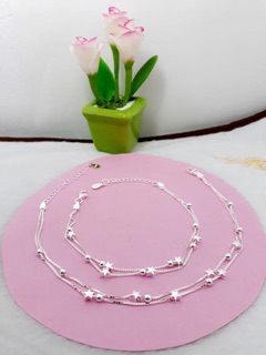 Lắc chân bạc ý 925