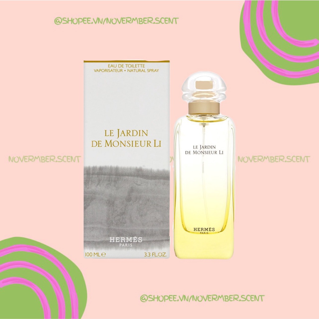 ❣ Nước hoa HERMES Le Jardin de Monsieur Li EDT - ᴛᴇsᴛᴇʀ 5ᴍʟ/10ᴍʟ/20ᴍʟ