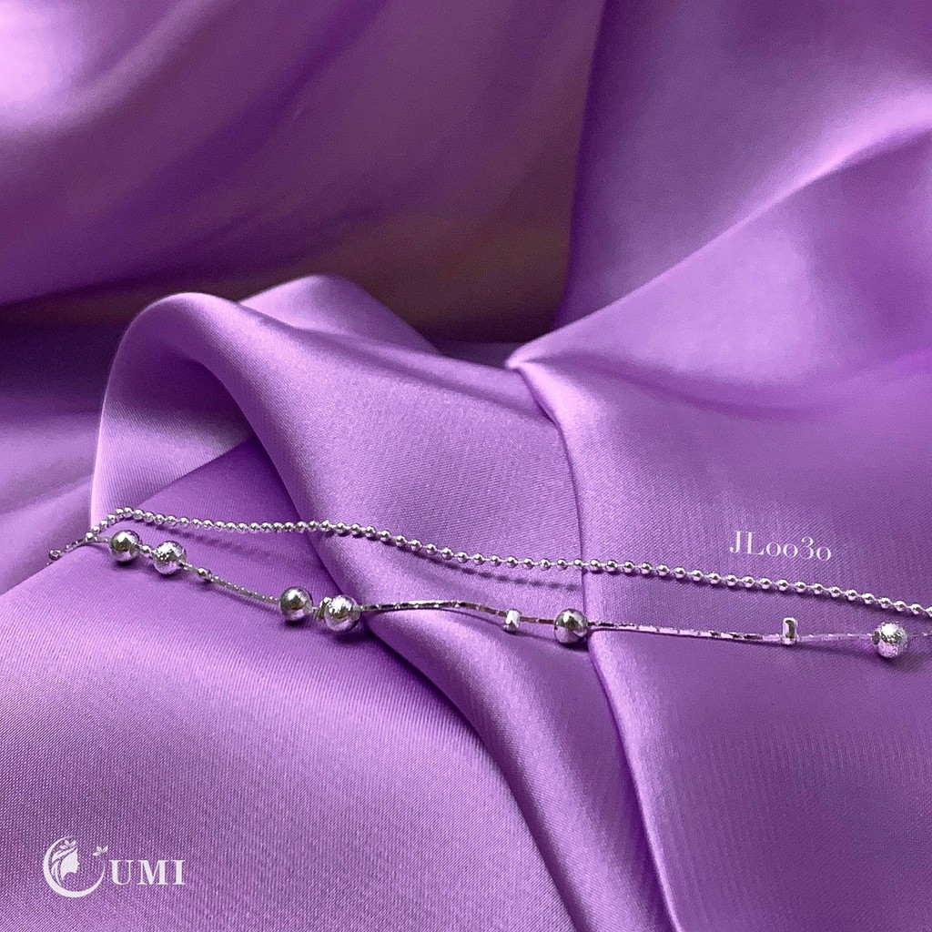 Lắc Chân Nữ Bạc 925 Thiết Kế Đơn Giản Tinh Tế Phong Cách Hàn Quốc UMI JL030