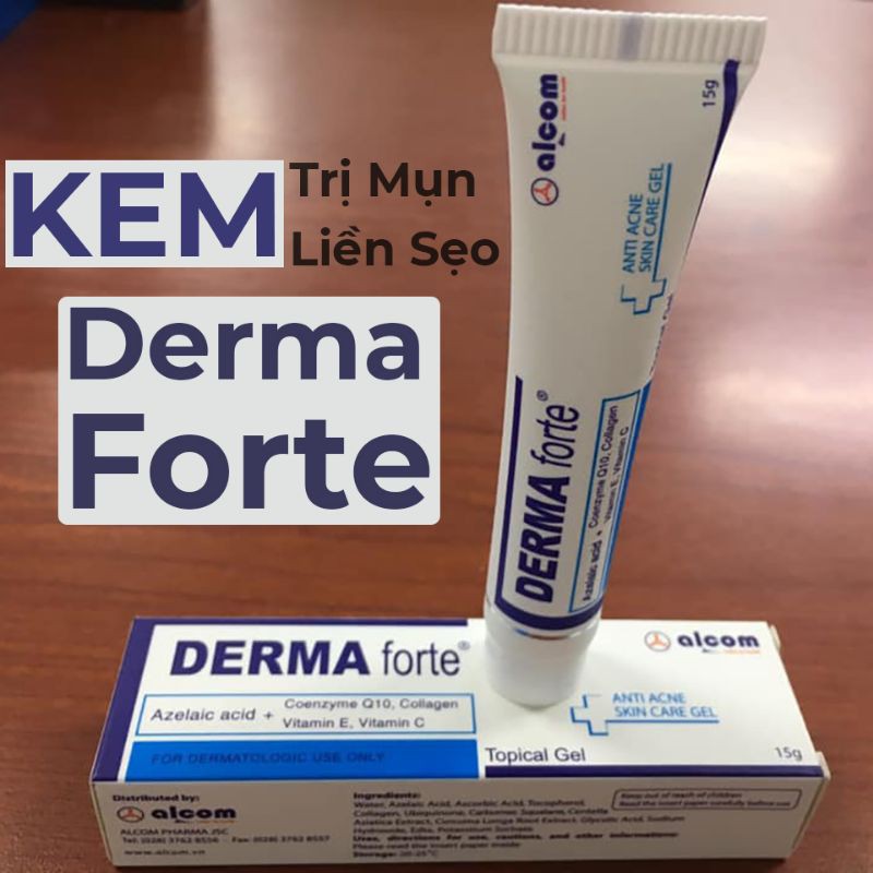 Gel Mờ Thâm Mụn Giảm Viêm Gamma Chemicals Derma Forte 15g