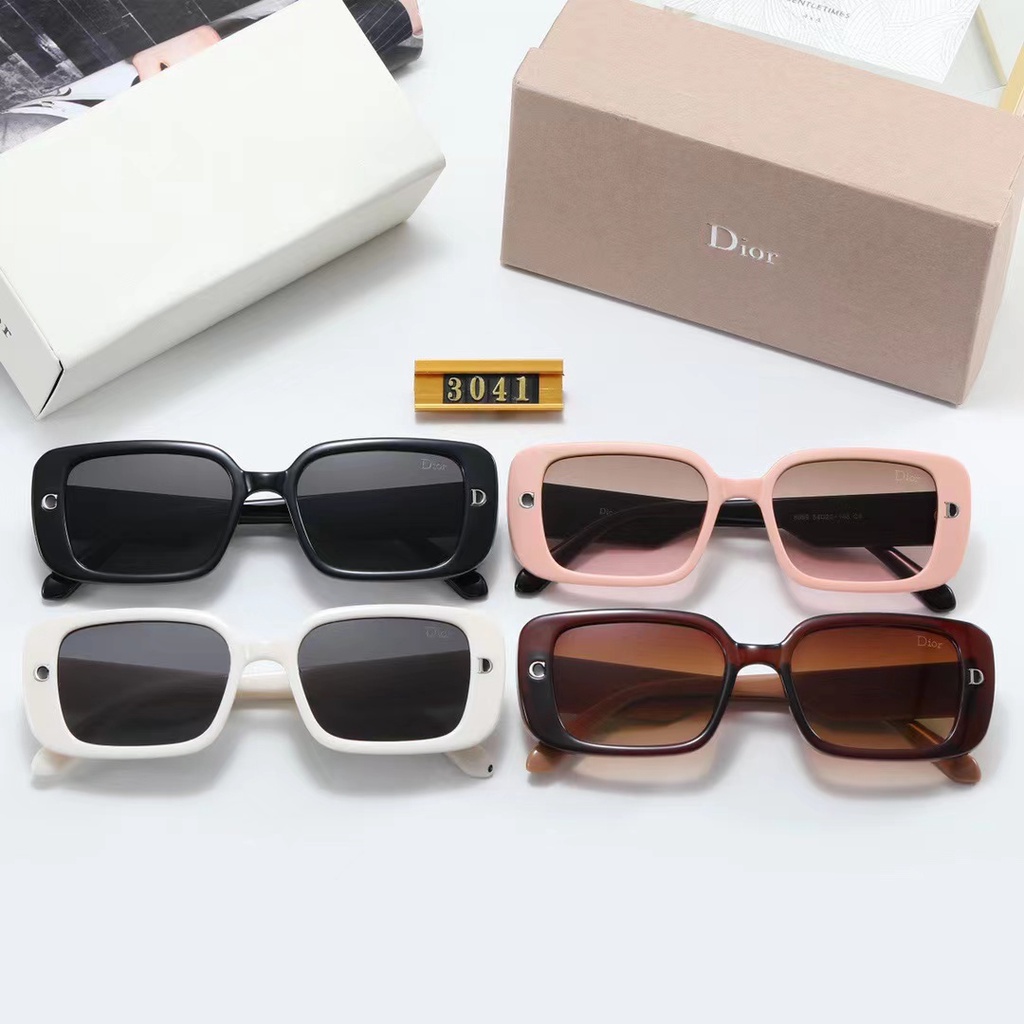 DIOR Kính Mát Hình Chữ Nhật Chống Tia uv400 Phong Cách Cổ Điển Sang Trọng Dành Cho Nam Nữ