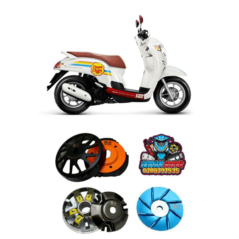 Full bộ nồi trước sau cho Beat 110 , Click 110 , Vision110 , Scoopy 110 mẫu mới